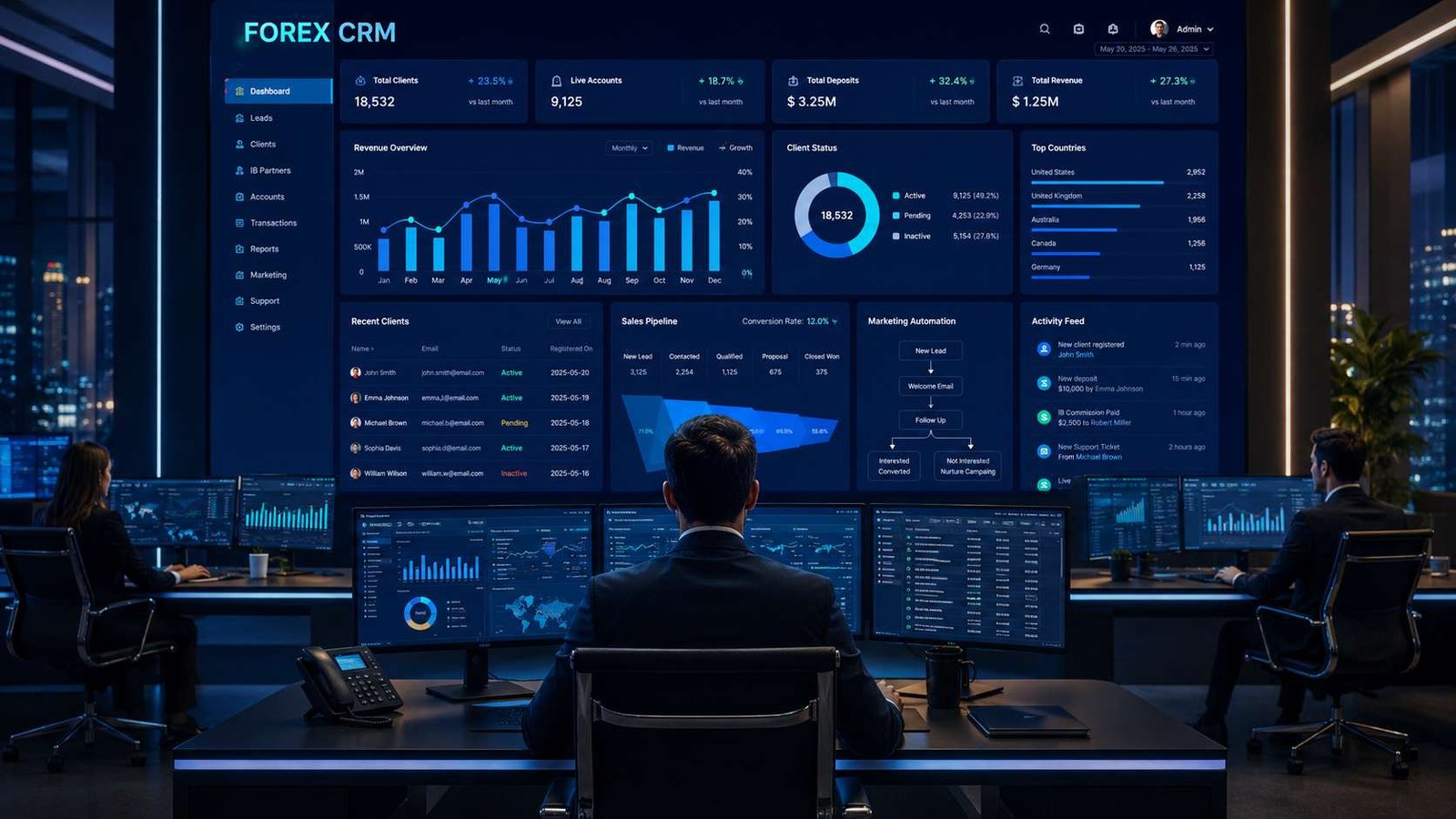Top benefits of CRM services for forex brokers including client management, automation, and improved trading relationships
